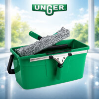 UNGER ErgoTec 3in1 Glasreinigungs-Set für Zuhause