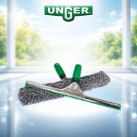 UNGER ErgoTec 3in1 Glasreinigungs-Set für Zuhause