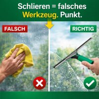 UNGER ErgoTec 3in1 Glasreinigungs-Set für Zuhause