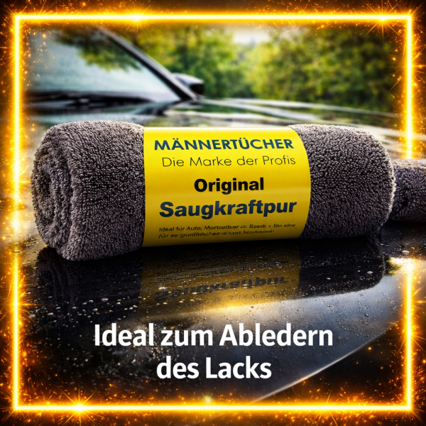 Saugkraftpur 40 x 40 cm das Autotrockentuch für perfekte Fahrzeugpflege