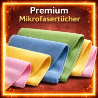 4 Mikrofasertuch PREMIUM Professional 40x40cm I Floormagic