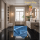 Männertücher Microfasertücher groß blau 50 x 60 cm 4er Pack Premium Bodentuch Karostrukturiert für gründliche Reinigung und schnelles Abtrocknen Doppelt verstärkte Einfassung Waschbar