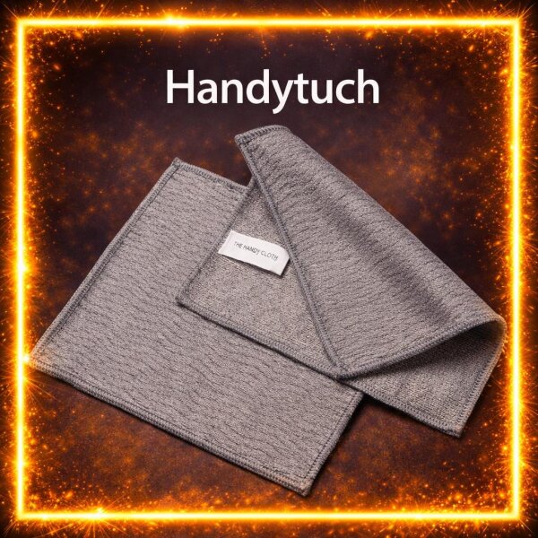 Männertücher Handytuch aus Mikrofaser - gewellte Oberfläche, formstabil, 18 x 18 cm, waschbar 30-95°C, trocknergeeignet