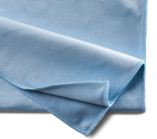 3er Set Mikrofaser Fenstertuch 50x70cm Abtrocknungstuch mit Polierwirkung für Spiegel Fenster und Edelstahl