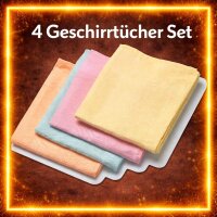 Männertücher Mikrofaser Geschirrtuch 4er-Set...