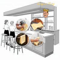 Männertücher Mikrofaser Geschirrtuch 4er-Set Original Männertücher in Pastellfarben 40 x 70 cm saugfähig formstabil für Gastronomie Küche und Haushalt