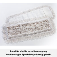 Spezialmoppbezug genäht 50 cm – langlebiger Wischmoppbezug für Haushalt und Wohnung